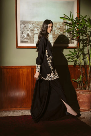 AMMARA KHAN ‘THE OVERTURE’26 | GLIDED MONOCHROME JACKET SET