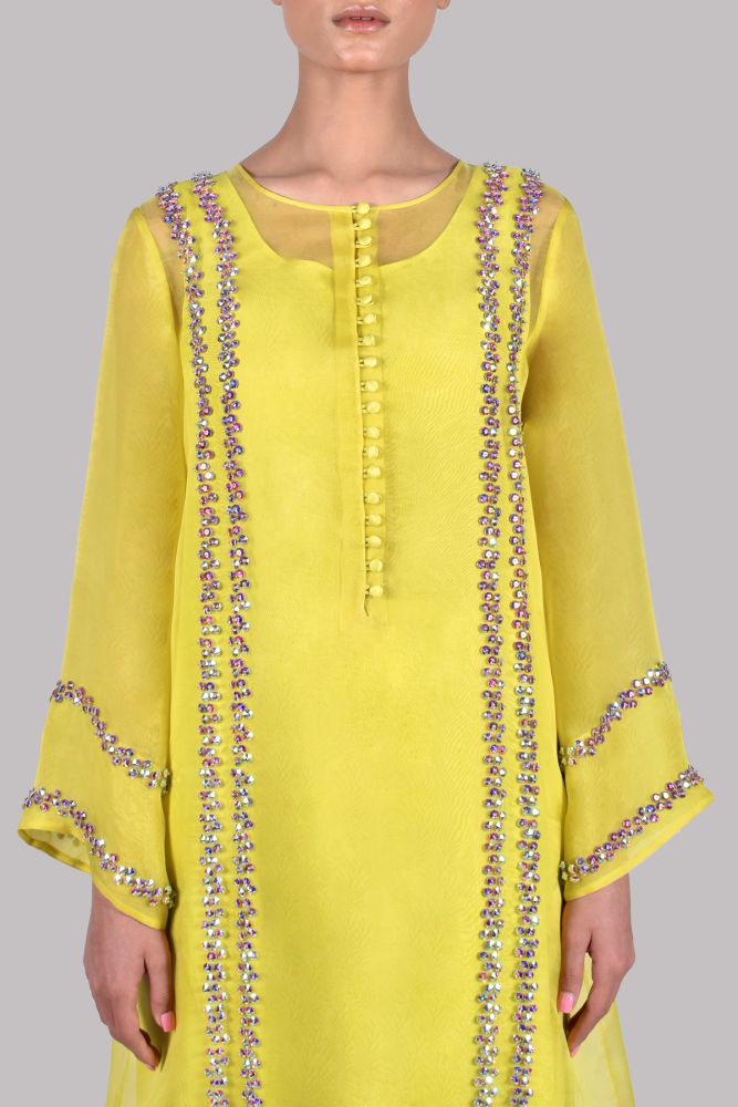 MUSE LUXE | AURORA YELLOW EMBELLISHED SET