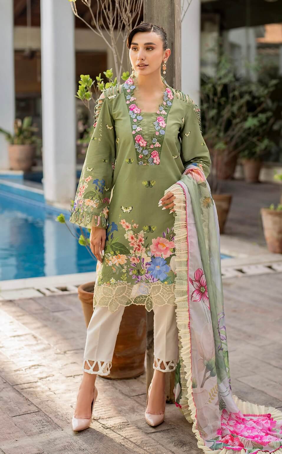 ASIFA NABEEL UNSTITCHED LAWN’24 | MEYNA