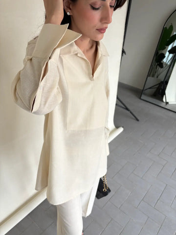 SAK ‘FOREVER NEUTRALS’26 | CREAM LINEN WILLOW SET