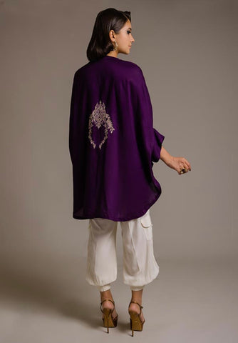 AYESHA FAROOK CASUAL PRET’24 | MIDI PONCHO