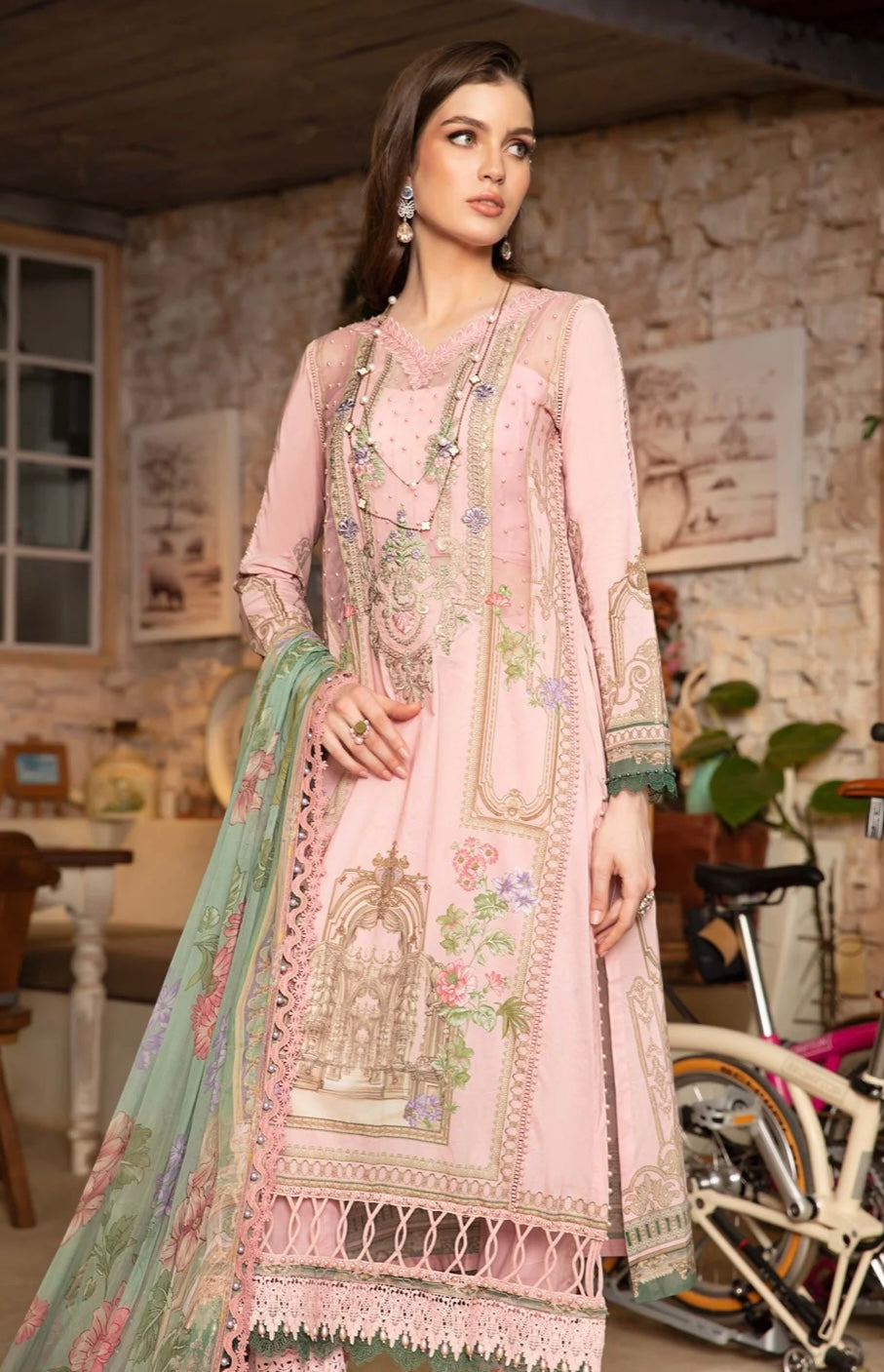MARIA B LAWN UNSTITCHED | US-13A