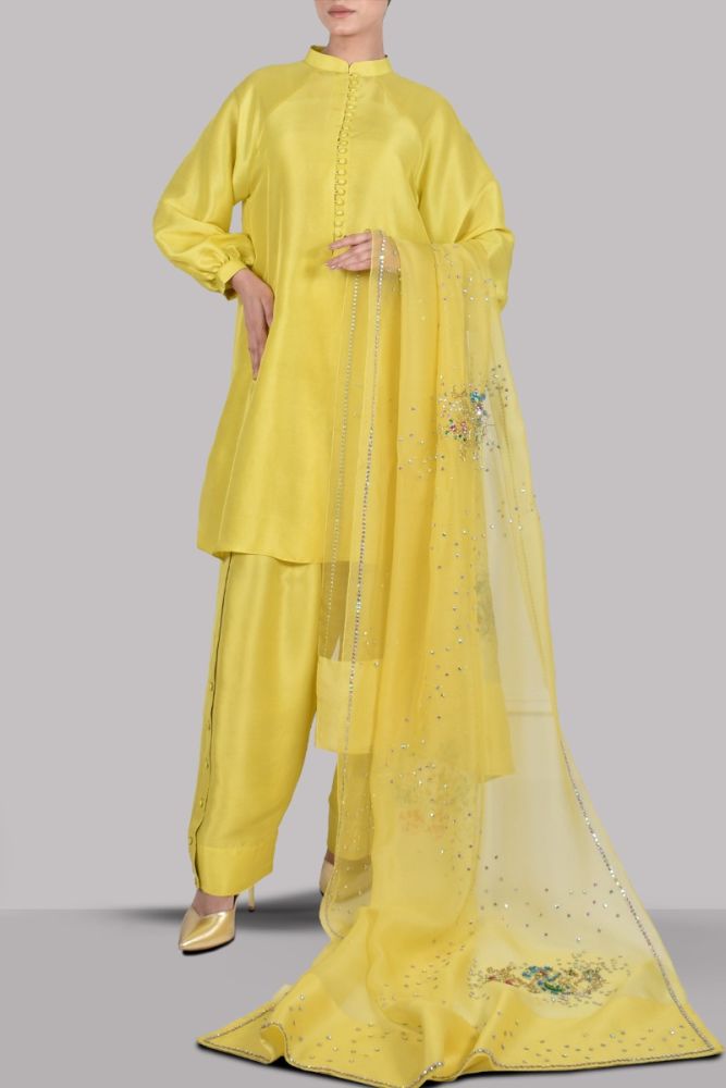 MUSE LUXE | AURORA YELLOW EMBELLISHED SET