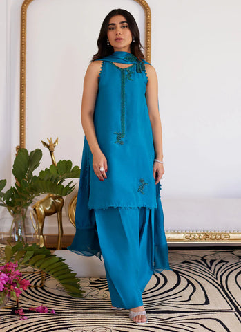 FARAH TALIB AZIZ LUXE PRET’24 | LILOU RAW SILK SET