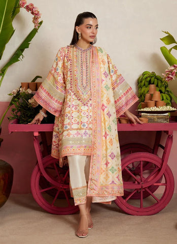 FARAH TALIB AZIZ ‘MAYNA FESTIVE PRET’26 | KILO IVORY SHIRT & DUPATTA