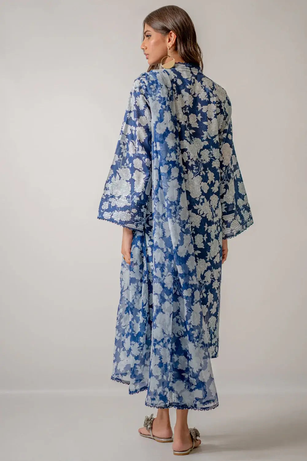 WEAR EGO UNSTITCHED LAWN’24 | BELLE 3PC