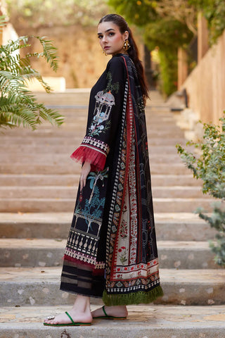 NIDA AZWER LUXURY LAWN’24 | MIDNIGHT MOONLIGHT