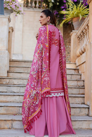 NIDA AZWER LUXURY LAWN’24 | PINK PARADISE