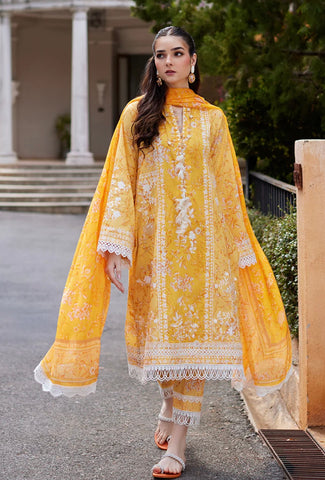 NIDA AZWER LUXURY LAWN’24 | DAFFODIL DREAM