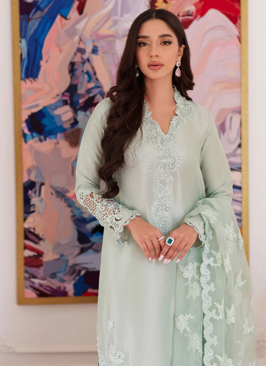 FARAH TALIB AZIZ LUXE PRET’24 | LIARA PISTACHIO EMBROIDERED SET
