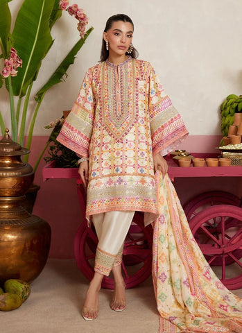 FARAH TALIB AZIZ ‘MAYNA FESTIVE PRET’26 | KILO IVORY SHIRT & DUPATTA