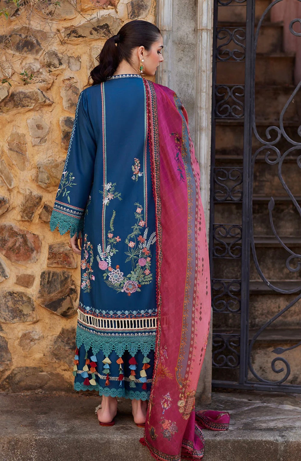 NIDA AZWER LUXURY LAWN’24 | SAPPHIRE SERENADE