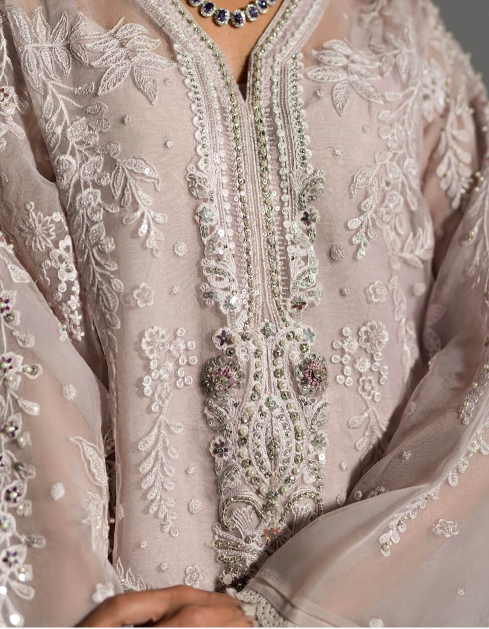 AMMARA KHAN LILY’24 | LILAC DUSK EMBROIDERED SET