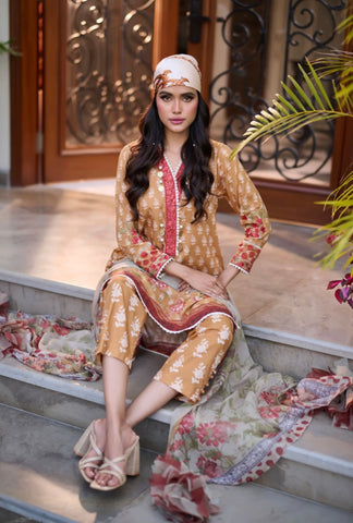 DHANAK PREMIUM LAWN’24 | MUSTARD