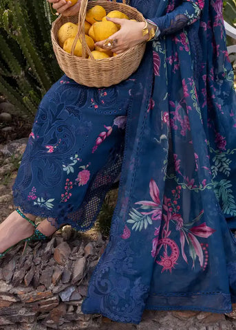 SAIRA SHAKIRA BLOOM UNSTITCHED LAWN’26 | ZELIE 1B