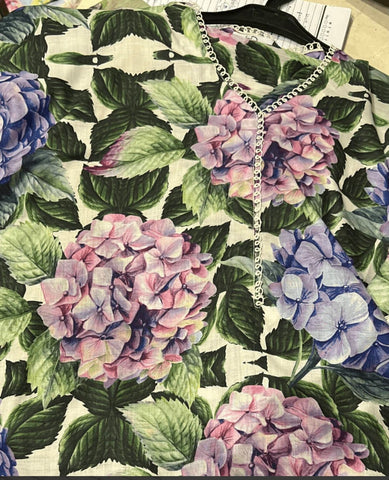 Green Purple Hydrangea | Short