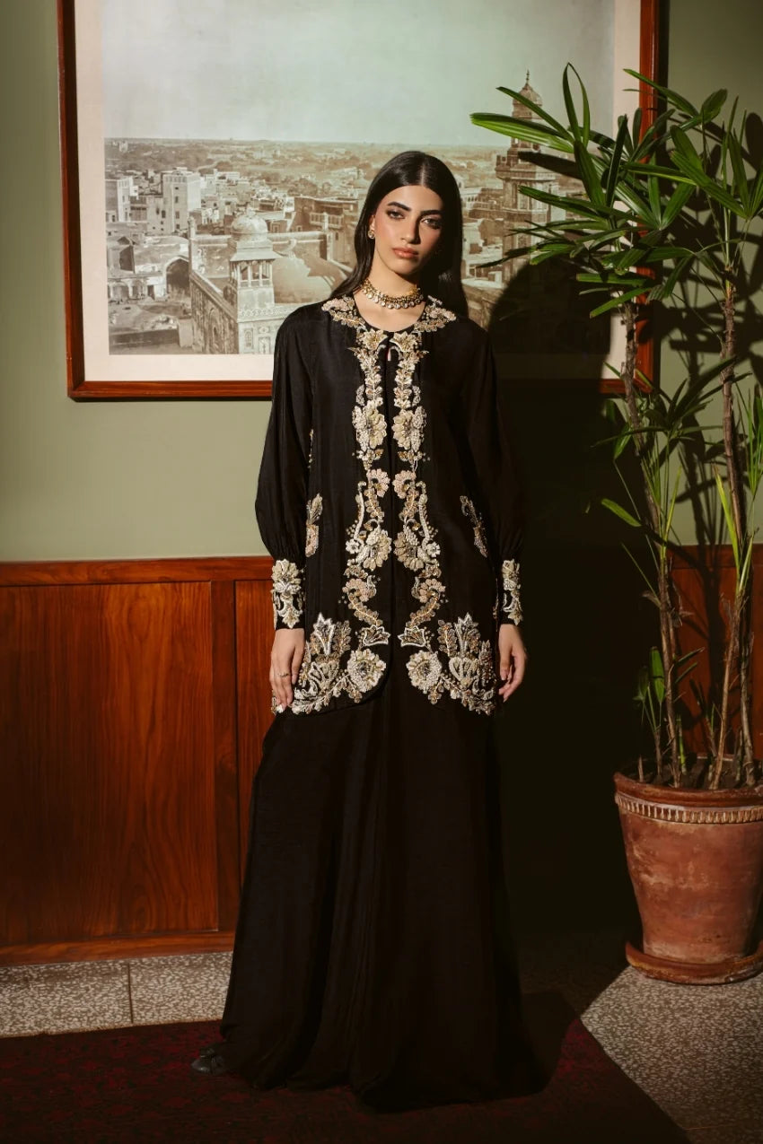 AMMARA KHAN ‘THE OVERTURE’26 | GLIDED MONOCHROME JACKET SET