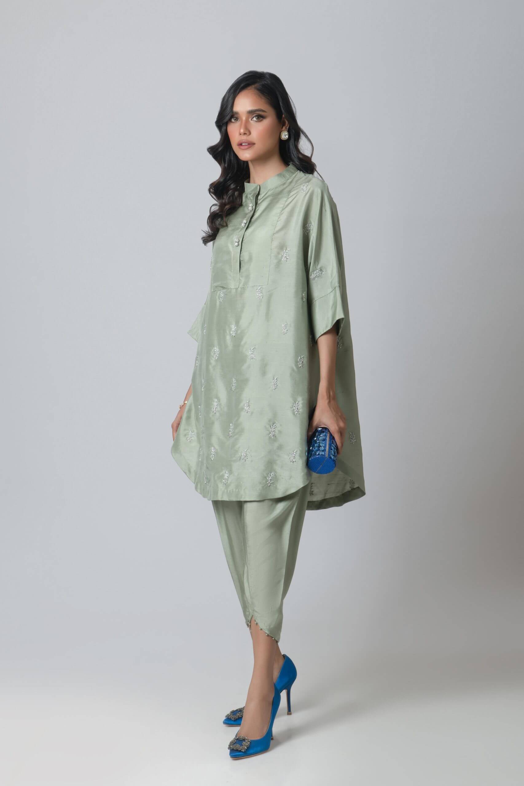 AYESHA SOMAYA LUXURY PRET’24 | OLIVE GREEN