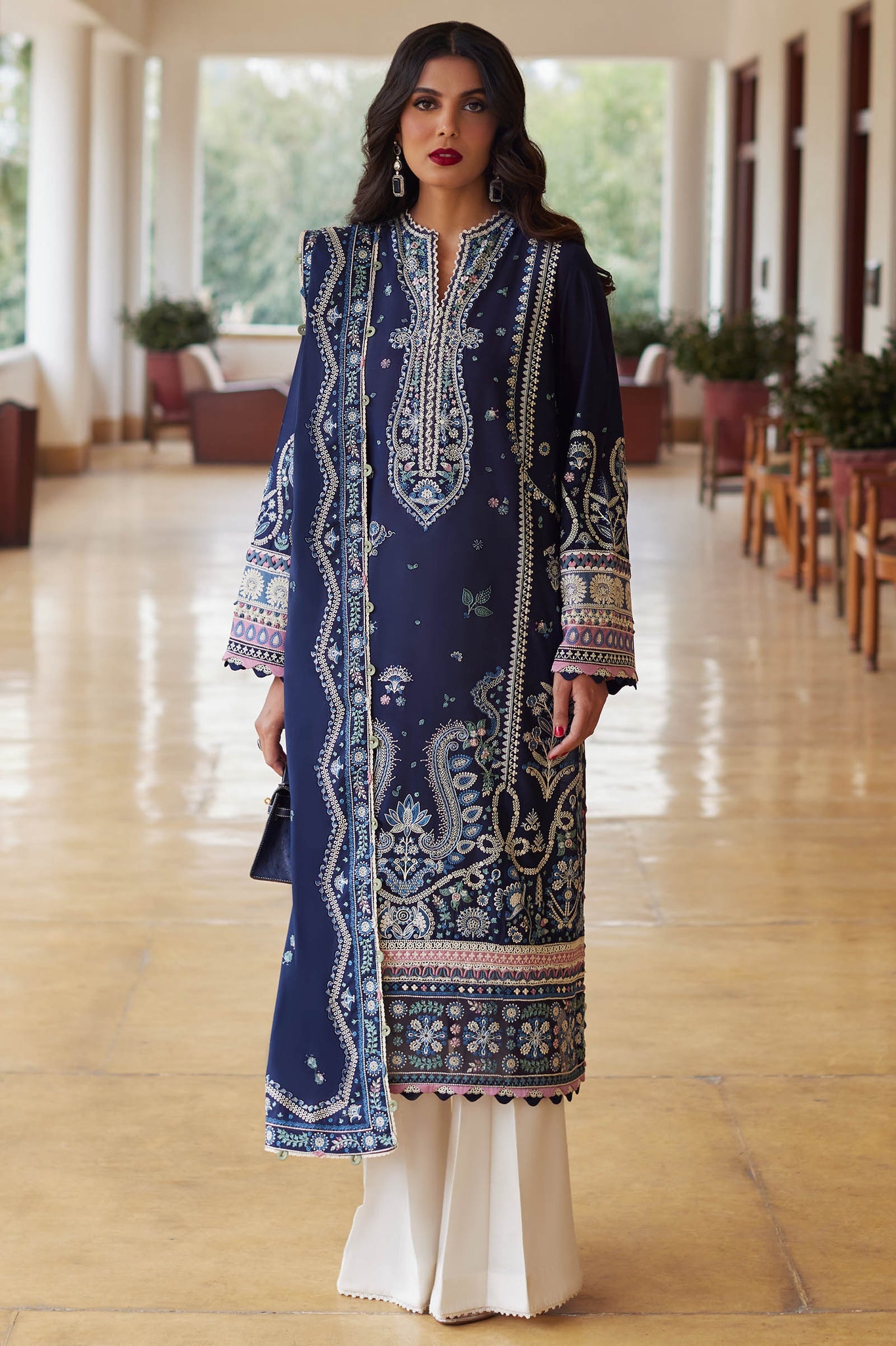 Mahrosh Api ELAN UNSTITCHED LAWN’24 | MAHROSH – embellishedkurtas