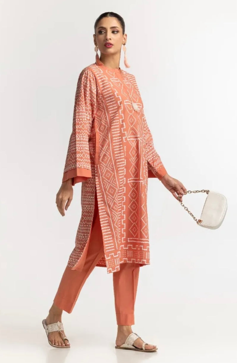 GUL AHMED CASUAL PRET | PRINTED SET ST-10
