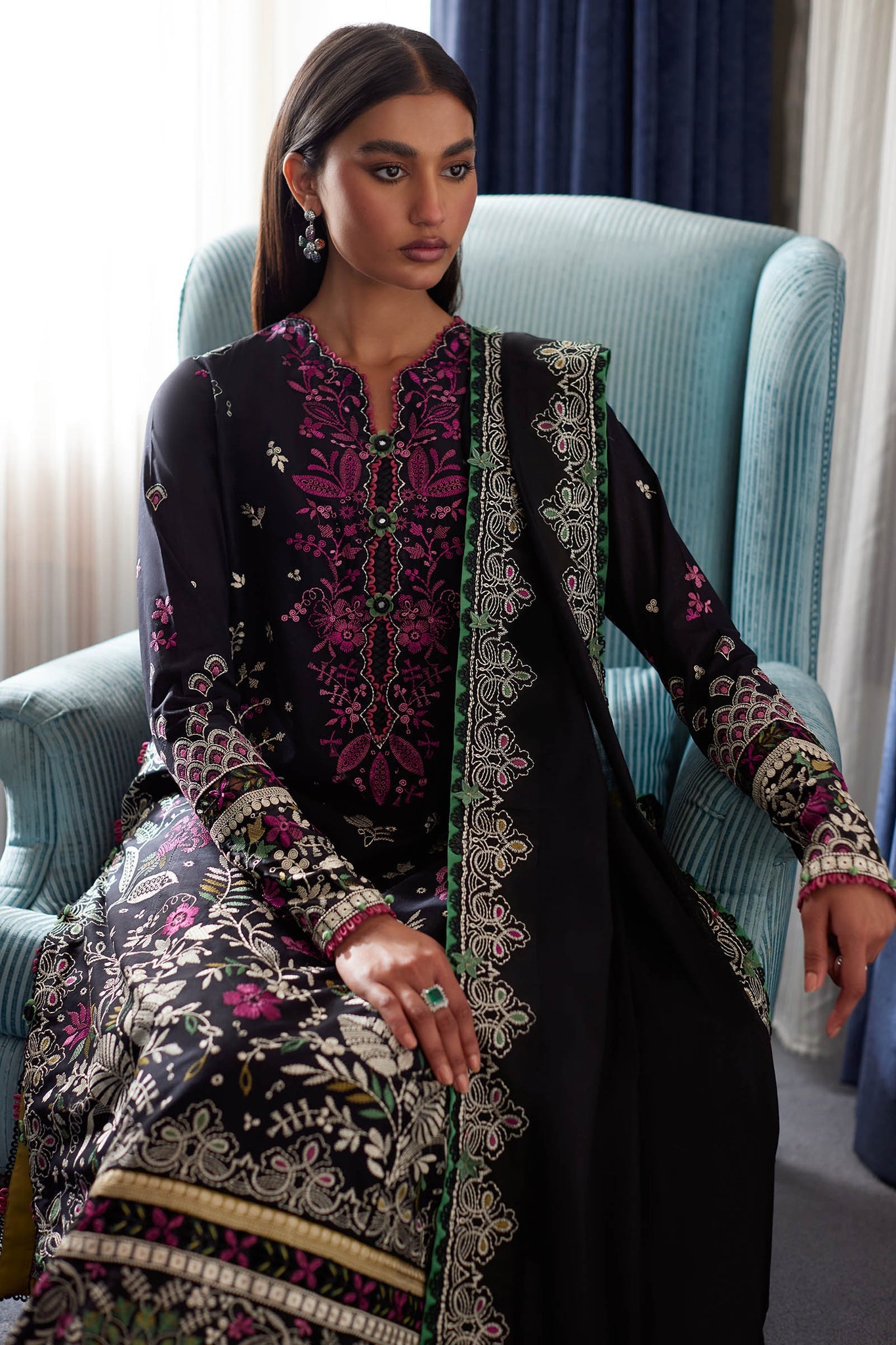 ELAN UNSTITCHED LAWN’24 | QISTINA