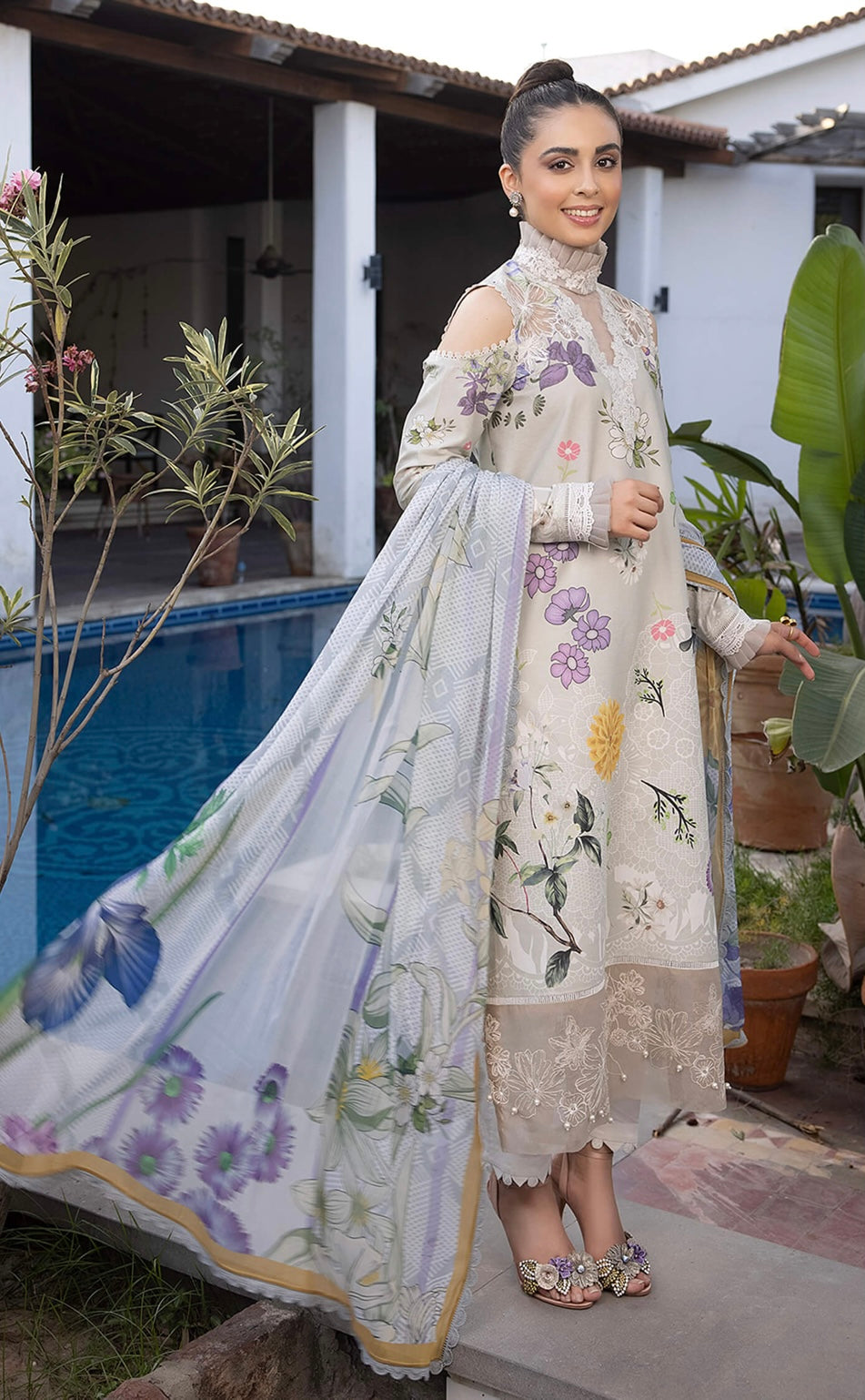 ASIFA NABEEL UNSTITCHED LAWN’24 | SARMAYI
