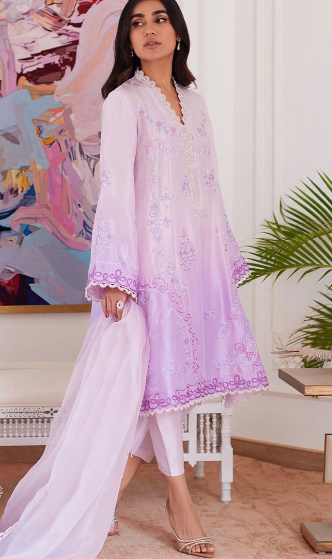 FARAH TALIB AZIZ LUXE PRET’24 | LAVINIA OMBRÉ EMBROIDERED SET