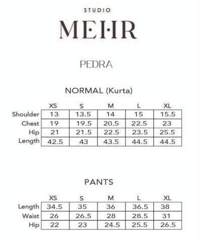 STUDIO MEHR | PEDRA MATCHING SET