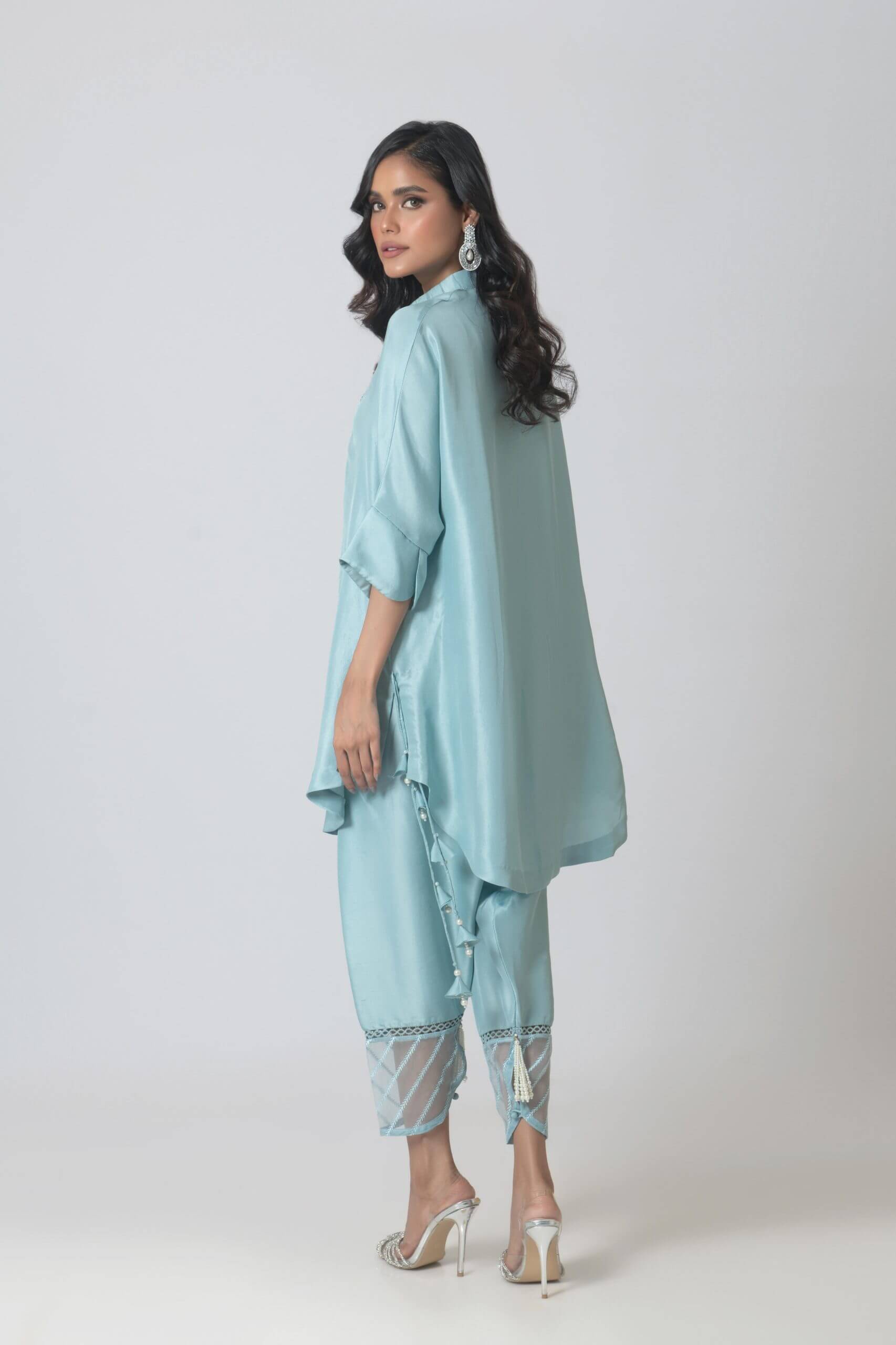 AYESHA SOMAYA LUXURY PRET’24 | SEABLUE
