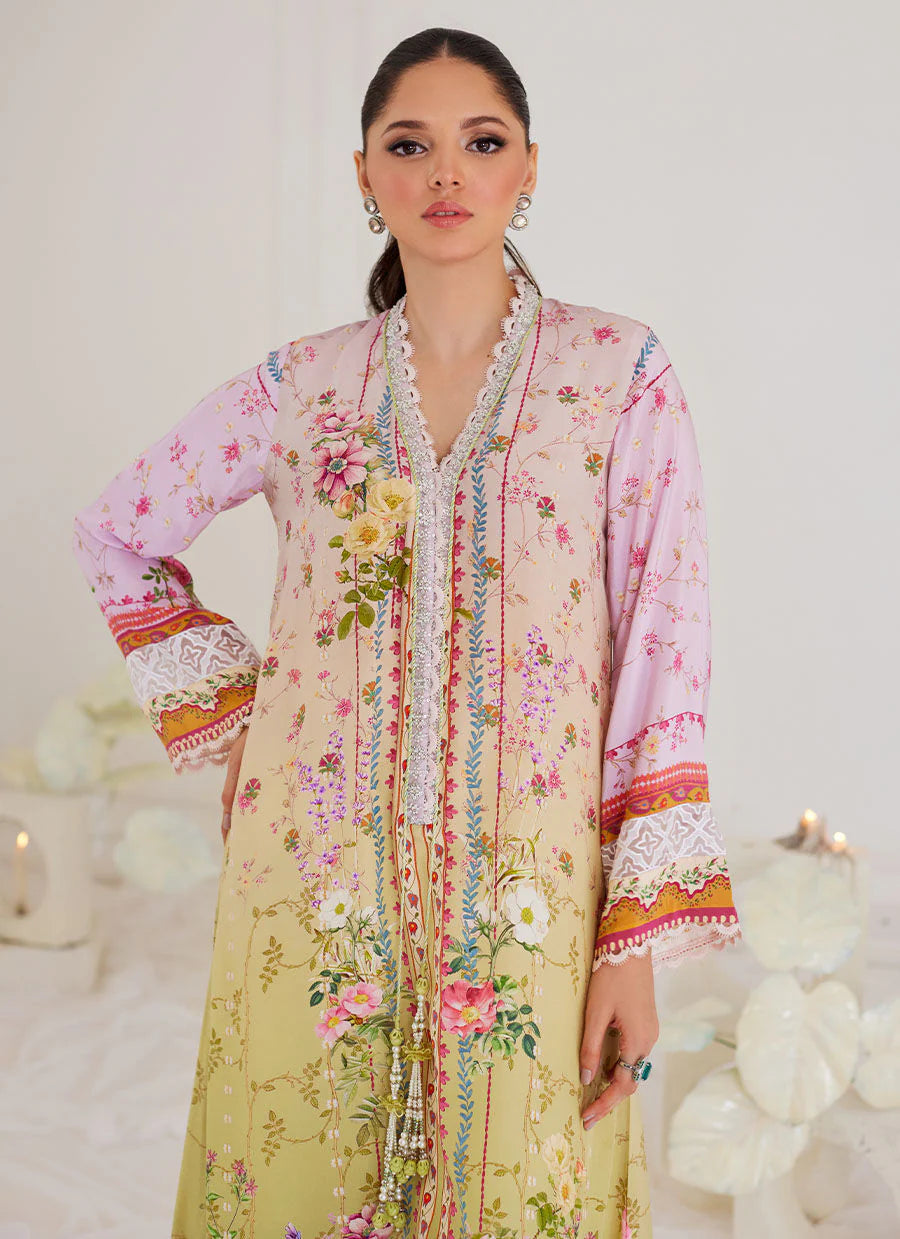FARAH TALIB AZIZ LUXE SILK PRET’24 | NICA OMBRÉ CREPE KAFTAN