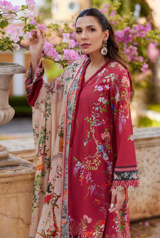 NIDA AZWER LUXURY LAWN’24 | RUBY RADIANCE