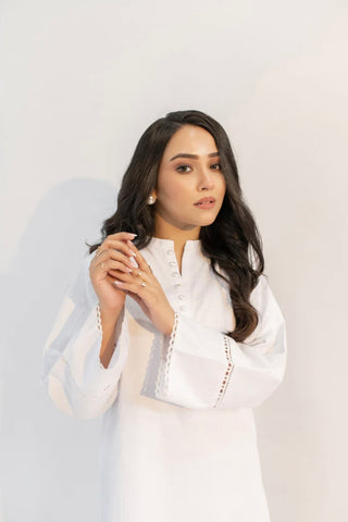 HASSAL | TEXTURED WHITE SUIT
