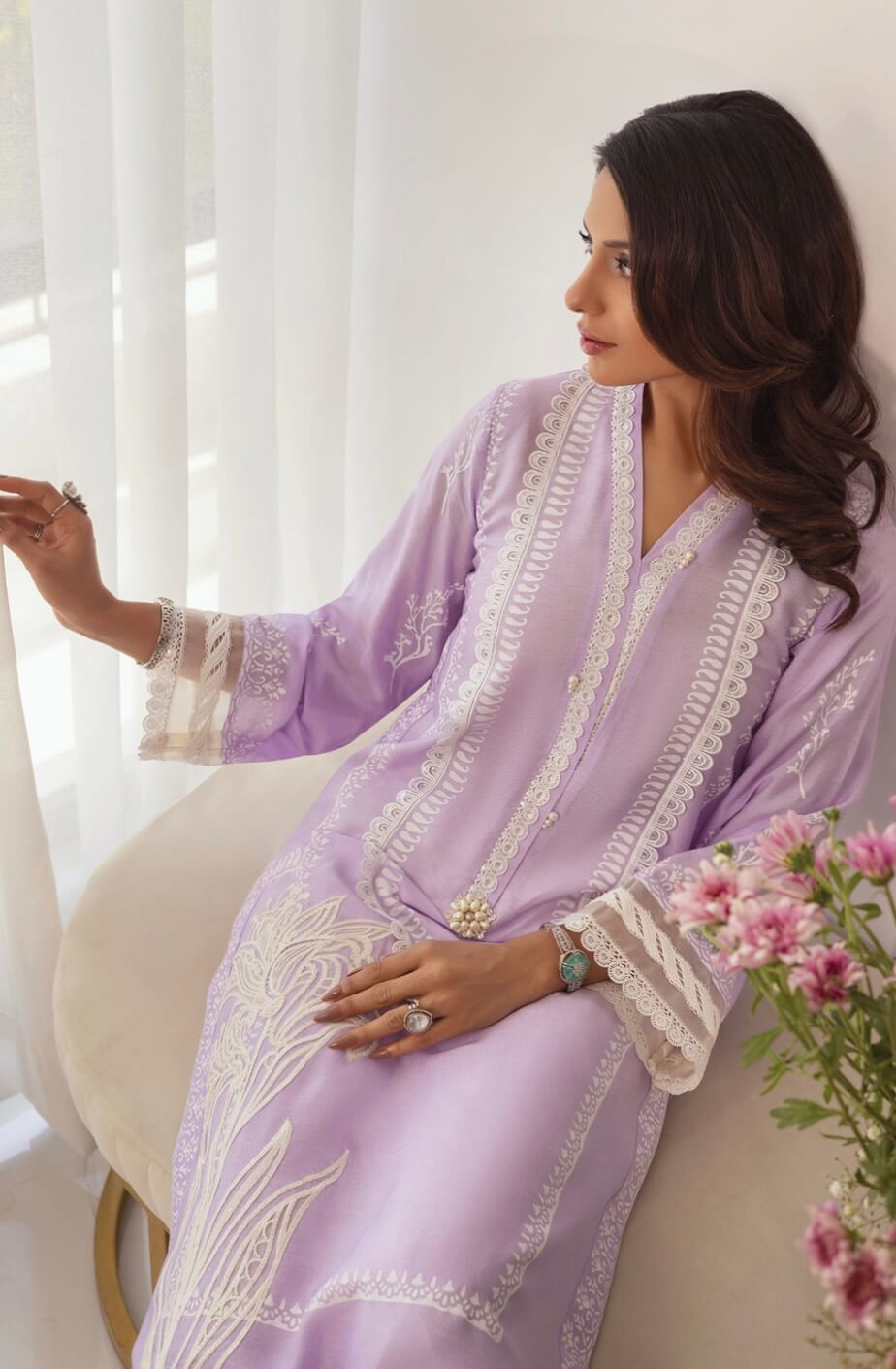 ANNUS ABRAR BASICS’24 | BASEERA LILAC