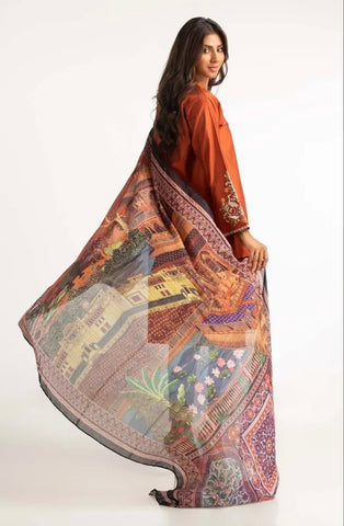 GUL AHMED CASUAL PRET | EMBROIDERED SET ST-08