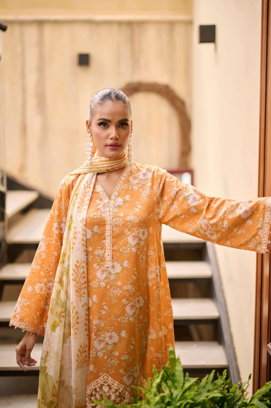 DHANAK PREMIUM LAWN’24 | ORANGE