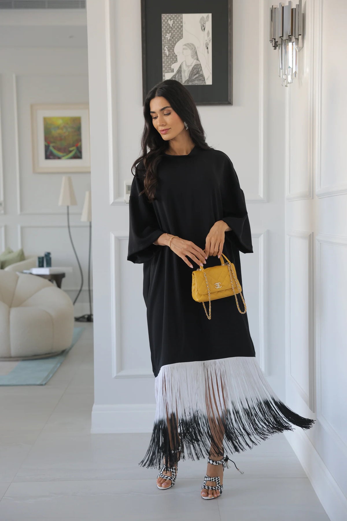 HAJRA LALLJEE DRIFT DRESS | BLACK TIDE