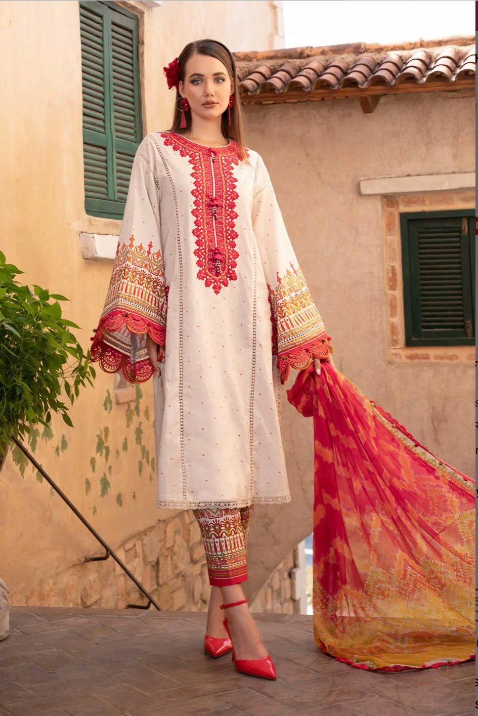 MARIA UNSTITCHED LAWN | US-6A