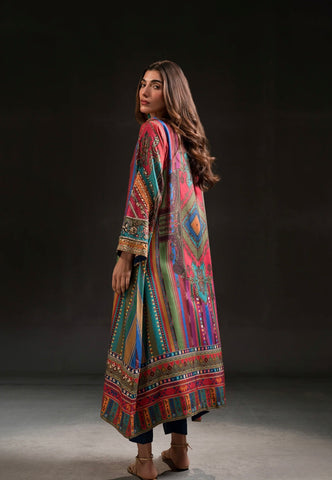 AMMARA KHAN GLITZ’24 | MAGENTA RAINBOW TUNIC SET