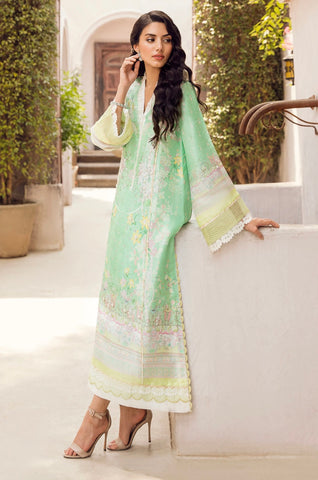 ANSAB JAHANGIR LUXE SILK PRET | SEAFOAM GREEN