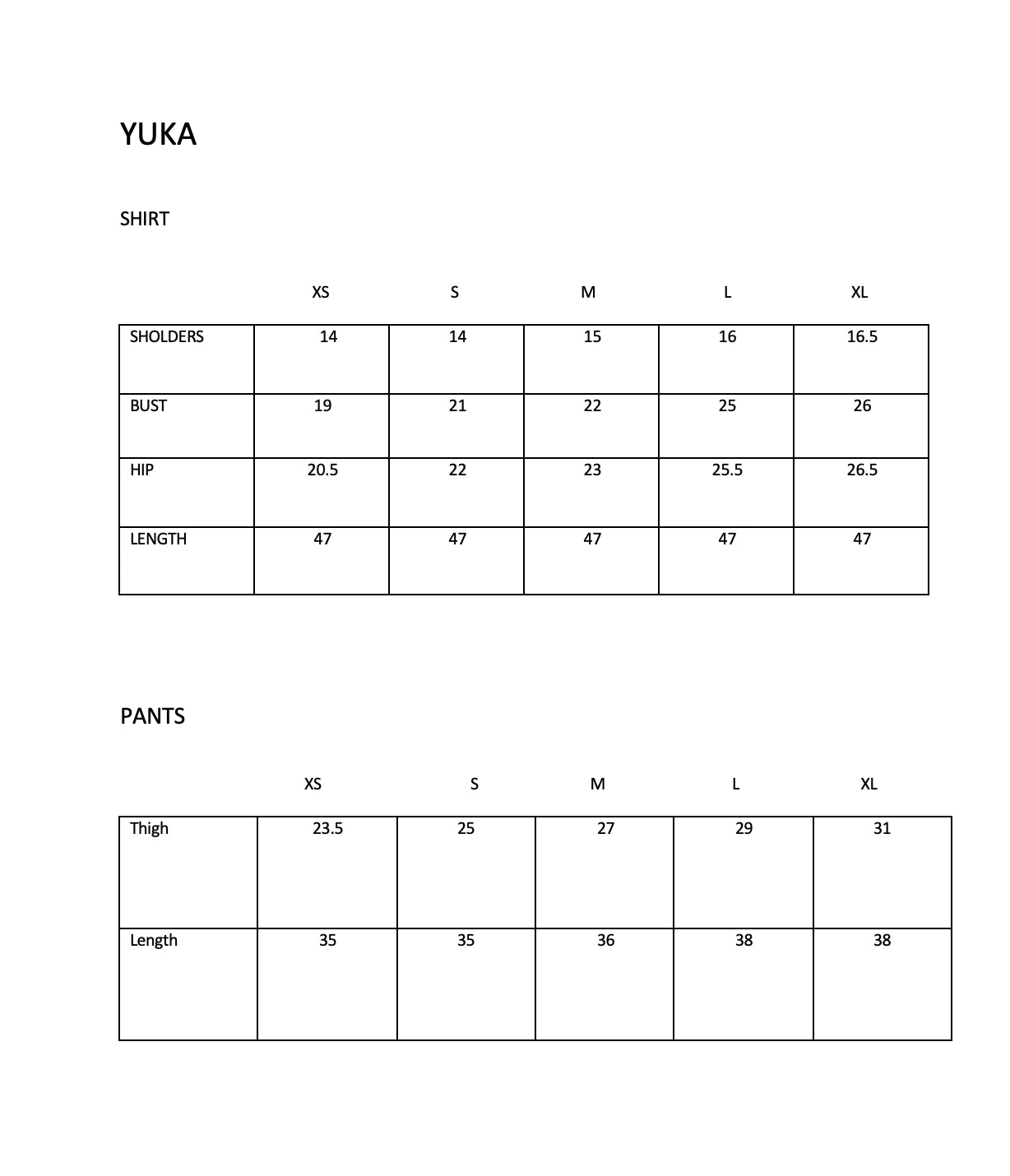 SOLIDS | YUKA