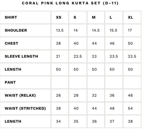 AMMARA KHAN GLITZ’24 | CORAL PINK KURTA SET