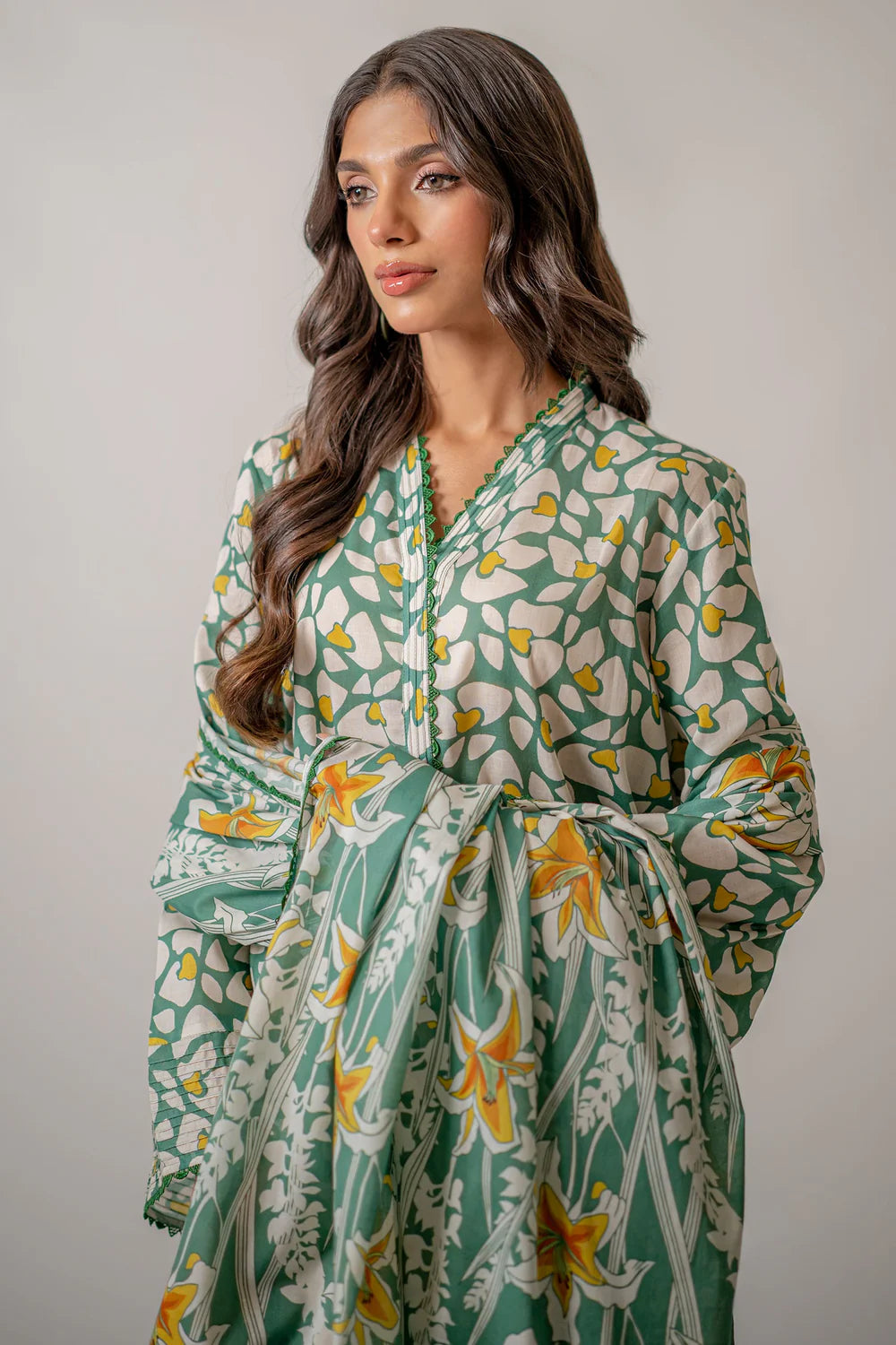 WEAR EGO UNSTITCHED LAWN’24 | PEBBLES 3PC