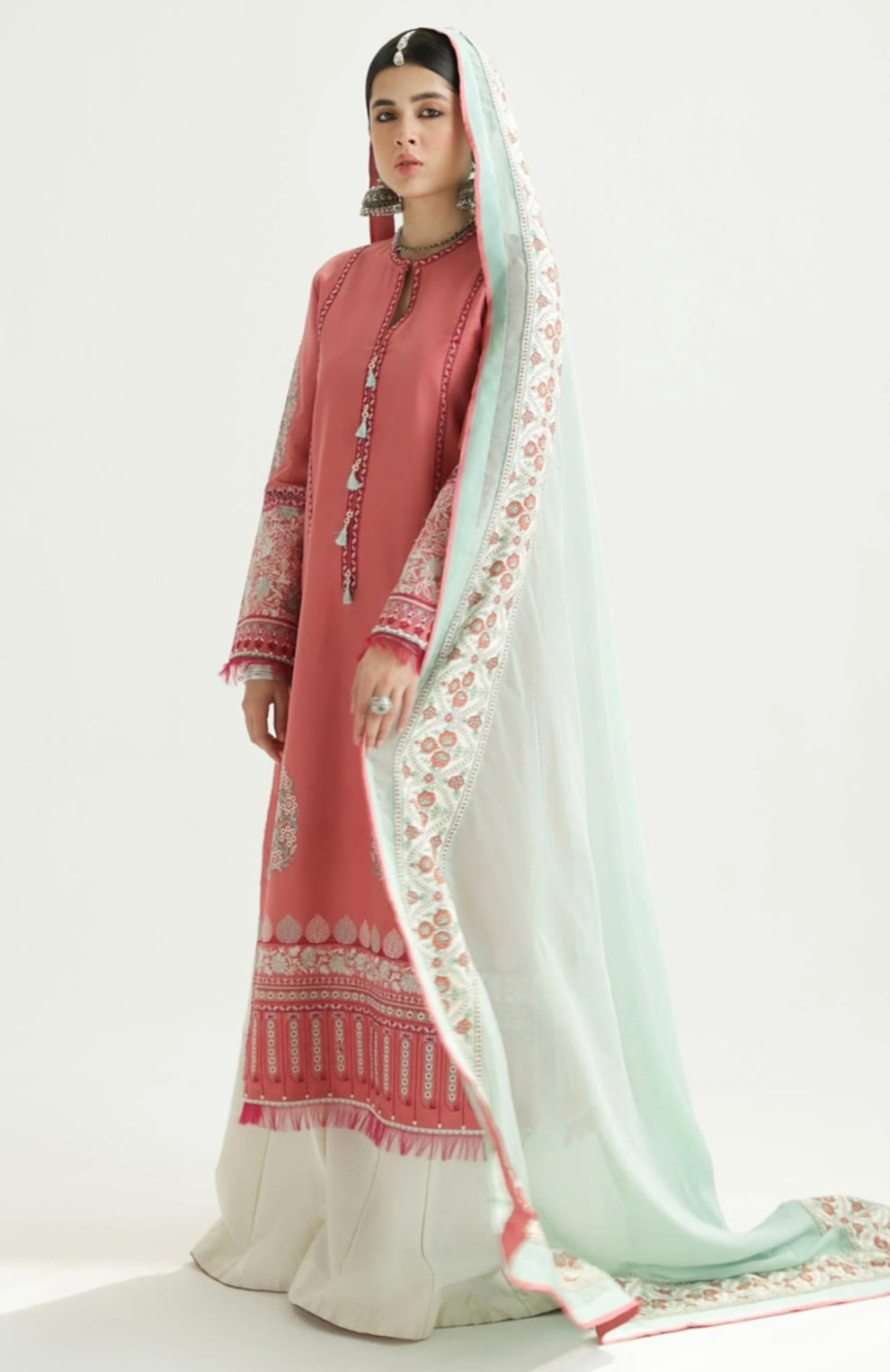 ZARA SHAHJAHAN UNSTITCHED LAWN’24 | SANDAL 10B