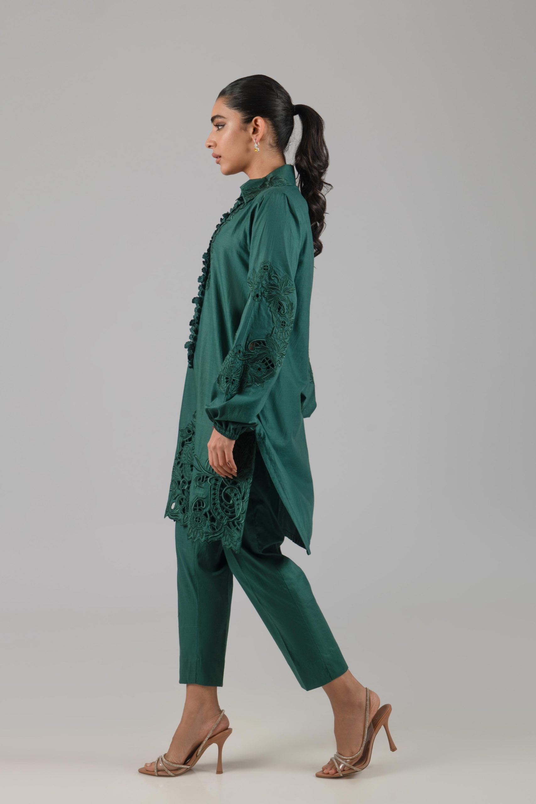 AYESHA SOMAYA CASUAL PRET’24 | GREEN SET