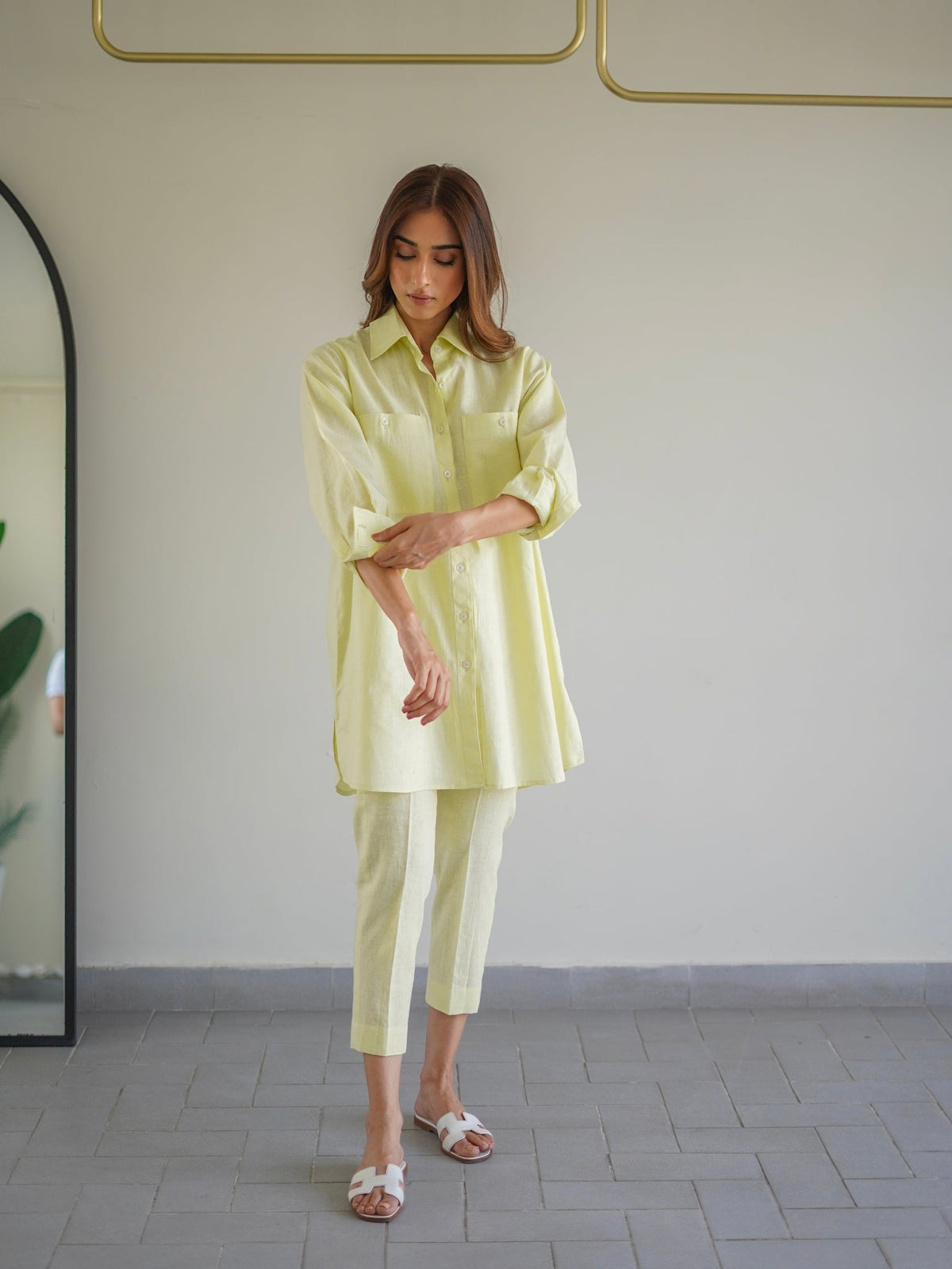 SAK | BUTTER YELLOW LINEN SET
