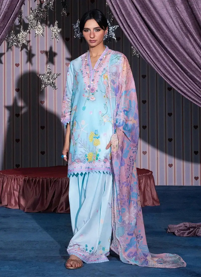 IMAGE ‘LUCKY CHARM LAWN PRET’26 | TORQUOISE