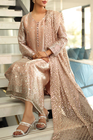 UZMA & AFSHEEN LUXURY PRET’26 | CHAMPEGNE BLUSH