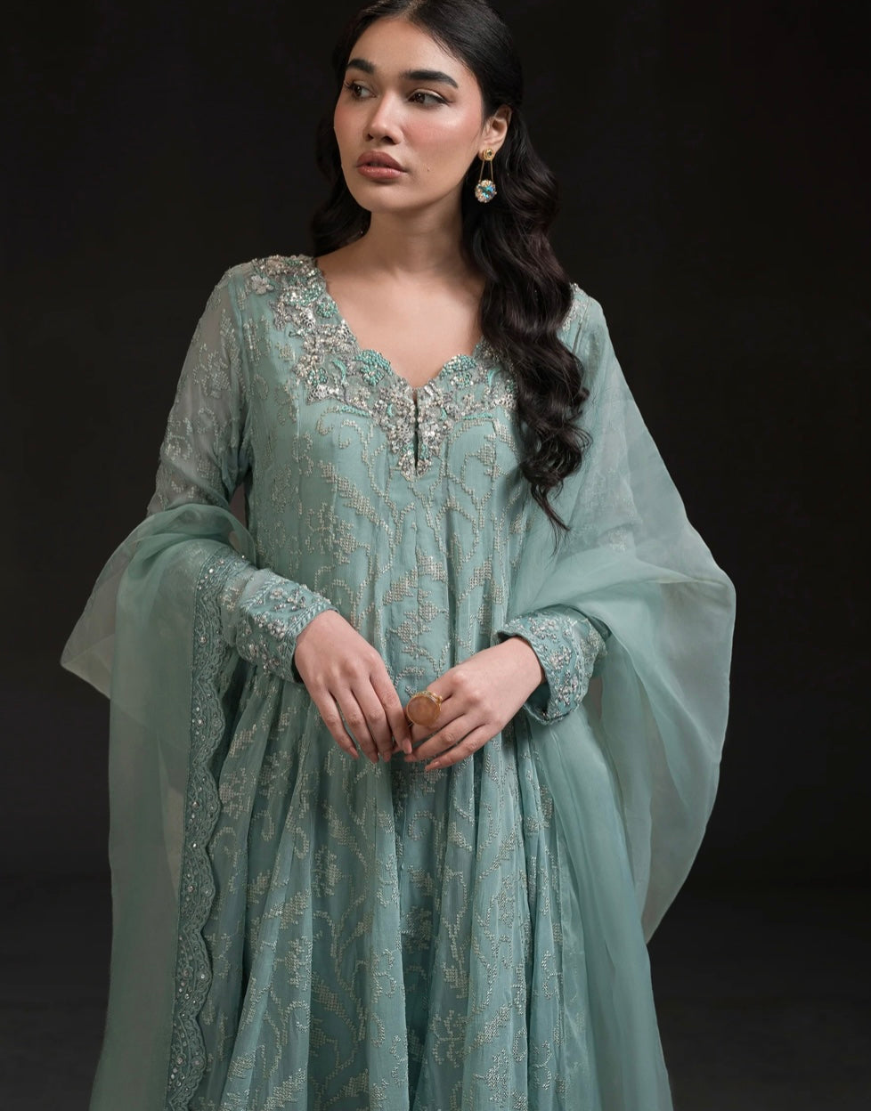 AMMARA KHAN GLITZ VOL 2 | SHORT PEPLUM KALIDAR SET