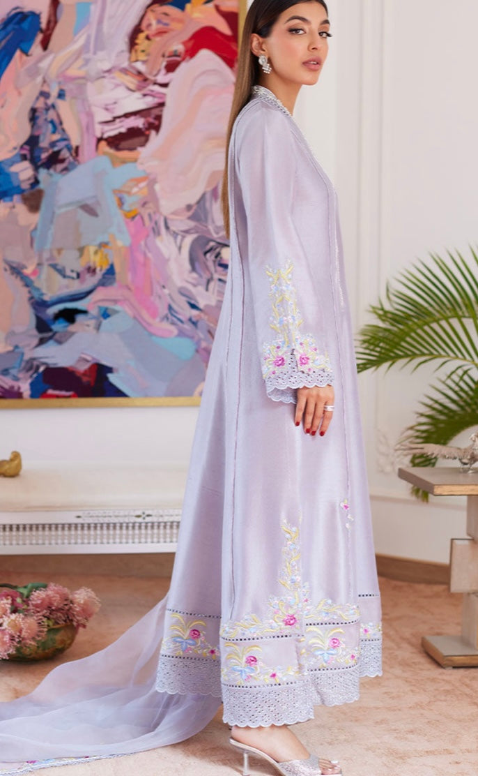 FARAH TALIB AZIZ LUXE PRET’24 | ODETTE SILVER GREY KALIDAR