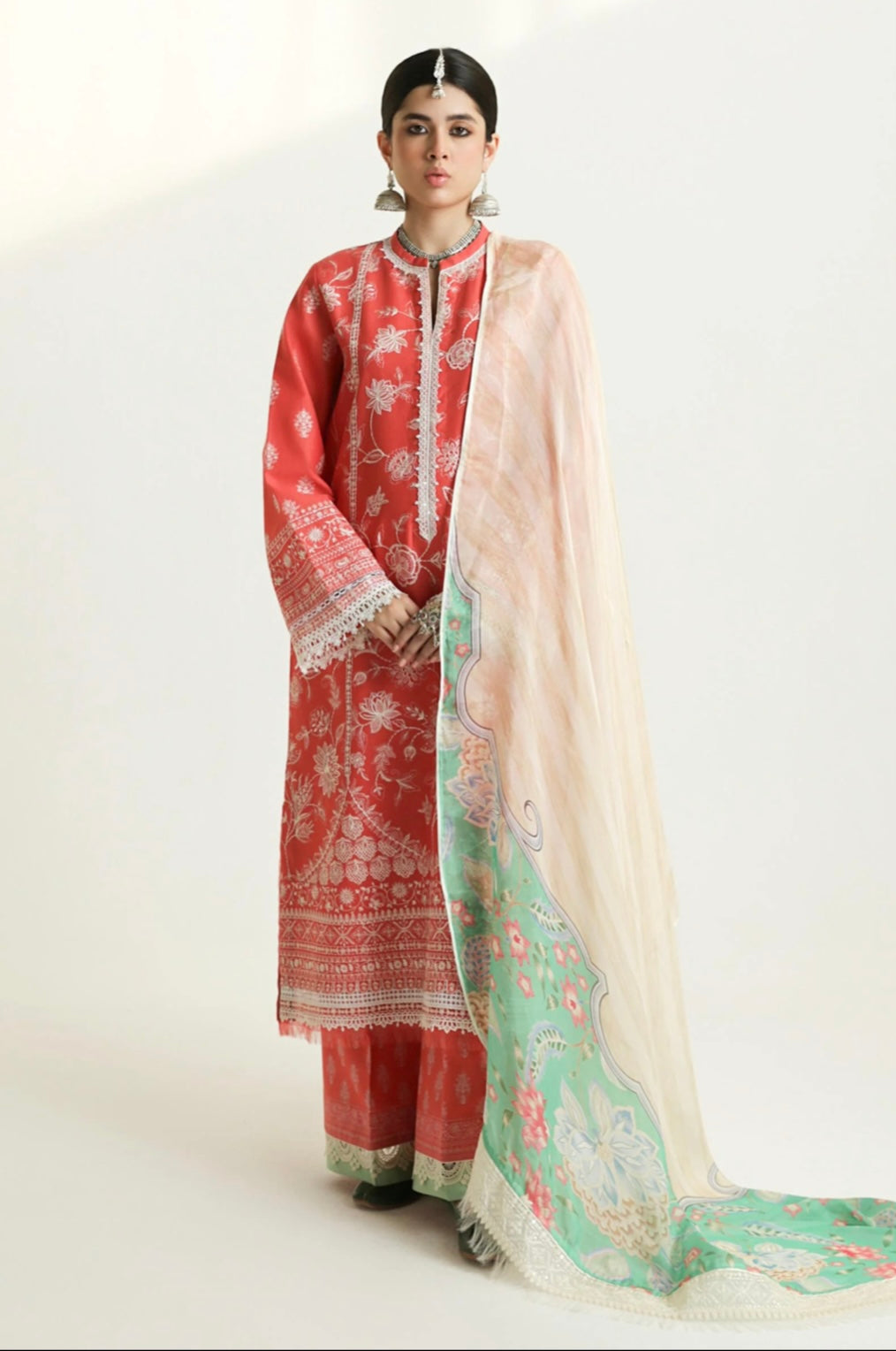 ZARA SHAHJAHAN UNSTITCHED LAWN’24  | MAHI 1A